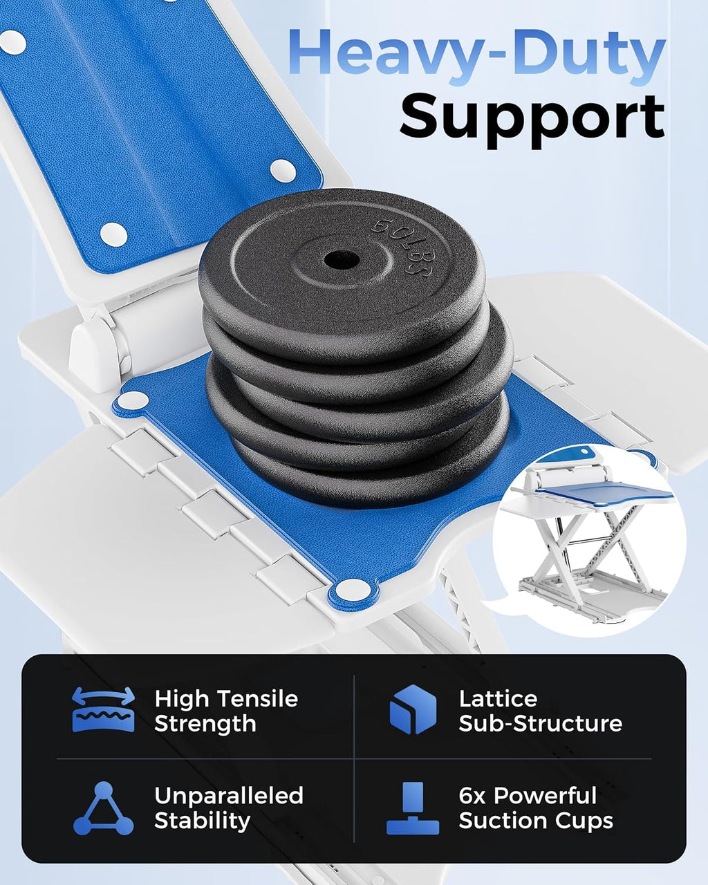 PPOLB Electric Chair Lift - Floor Lift for Elderly Falls, Support Up to 308 LB, IPX8 Waterproof Bath Lift, Foldable & Wireless Rechargeable Design, Quick-Rise Assist for Disabled
