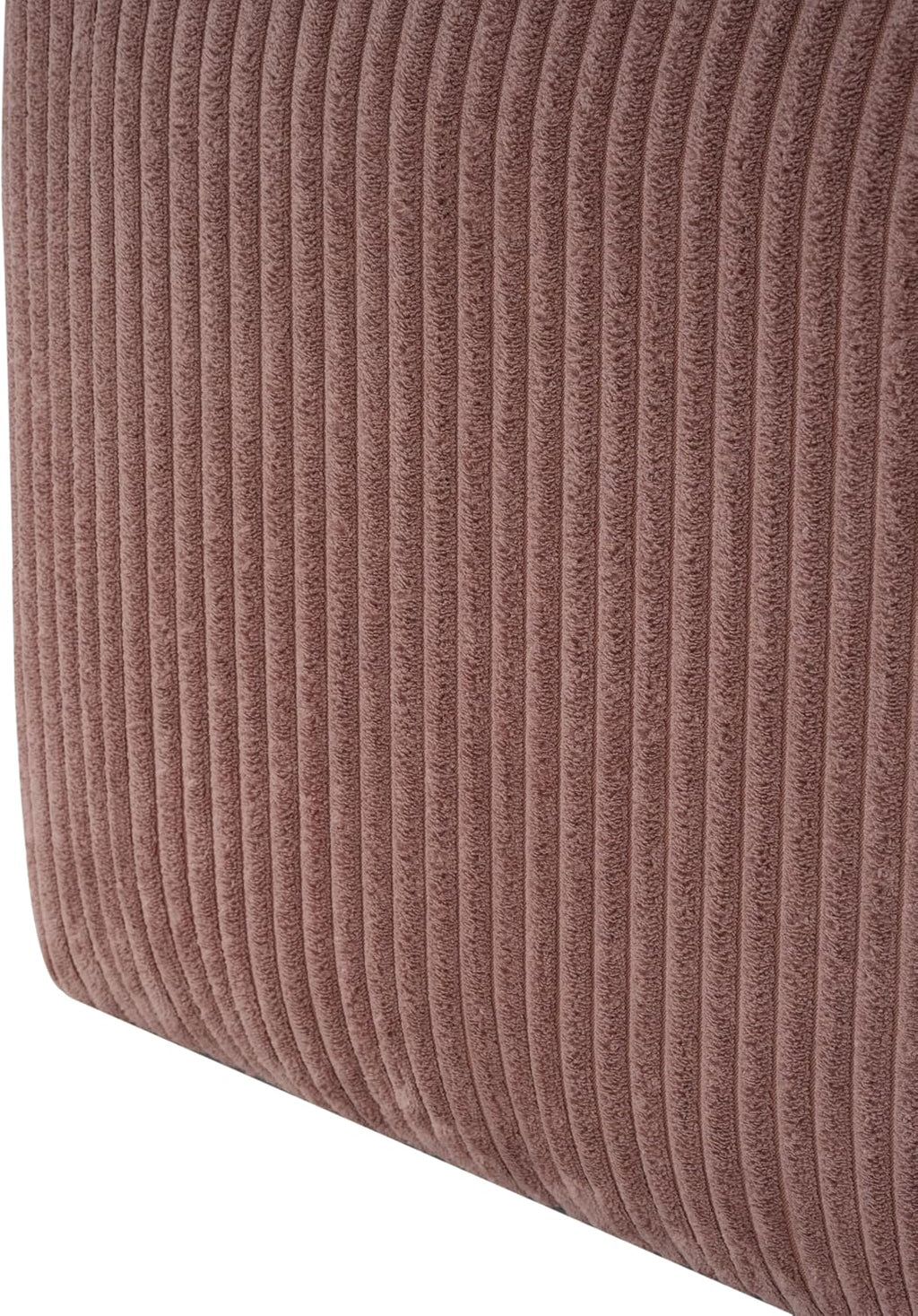 Christopher Knight Home Isa Square Ottoman Footstool, Corduroy Pouf Poufee Footrest Ottoman Large Seat, Modern Side Table for Living Room Bedroom Home Decor, Pink, 30'