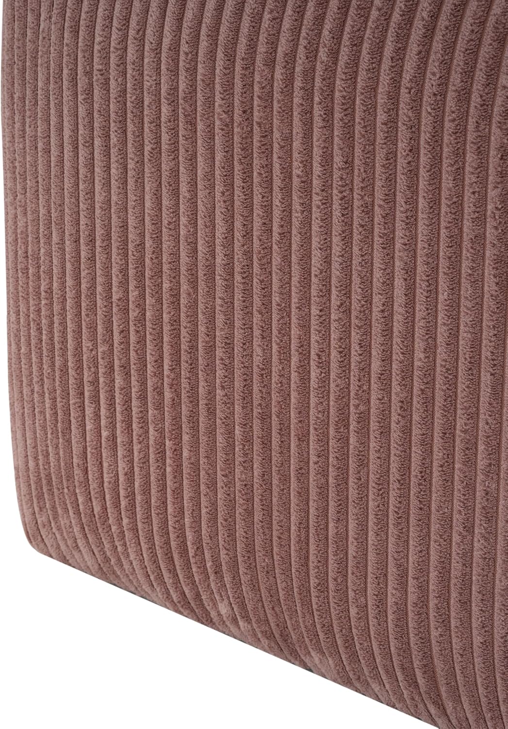 Christopher Knight Home Isa Square Ottoman Footstool, Corduroy Pouf Poufee Footrest Ottoman Large Seat, Modern Side Table for Living Room Bedroom Home Decor, Pink, 30'