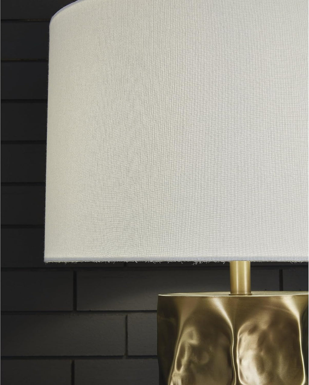 Signature Design by Ashley Marshawn Glam Metal Table Lamp with 3-Way Switch, Metallic