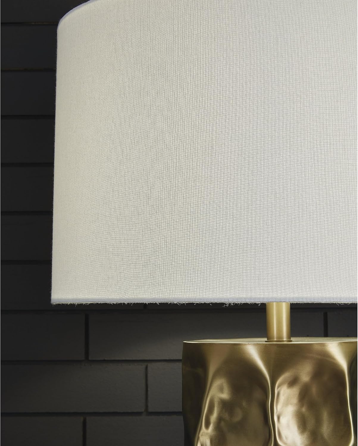 Signature Design by Ashley Marshawn Glam Metal Table Lamp with 3-Way Switch, Metallic