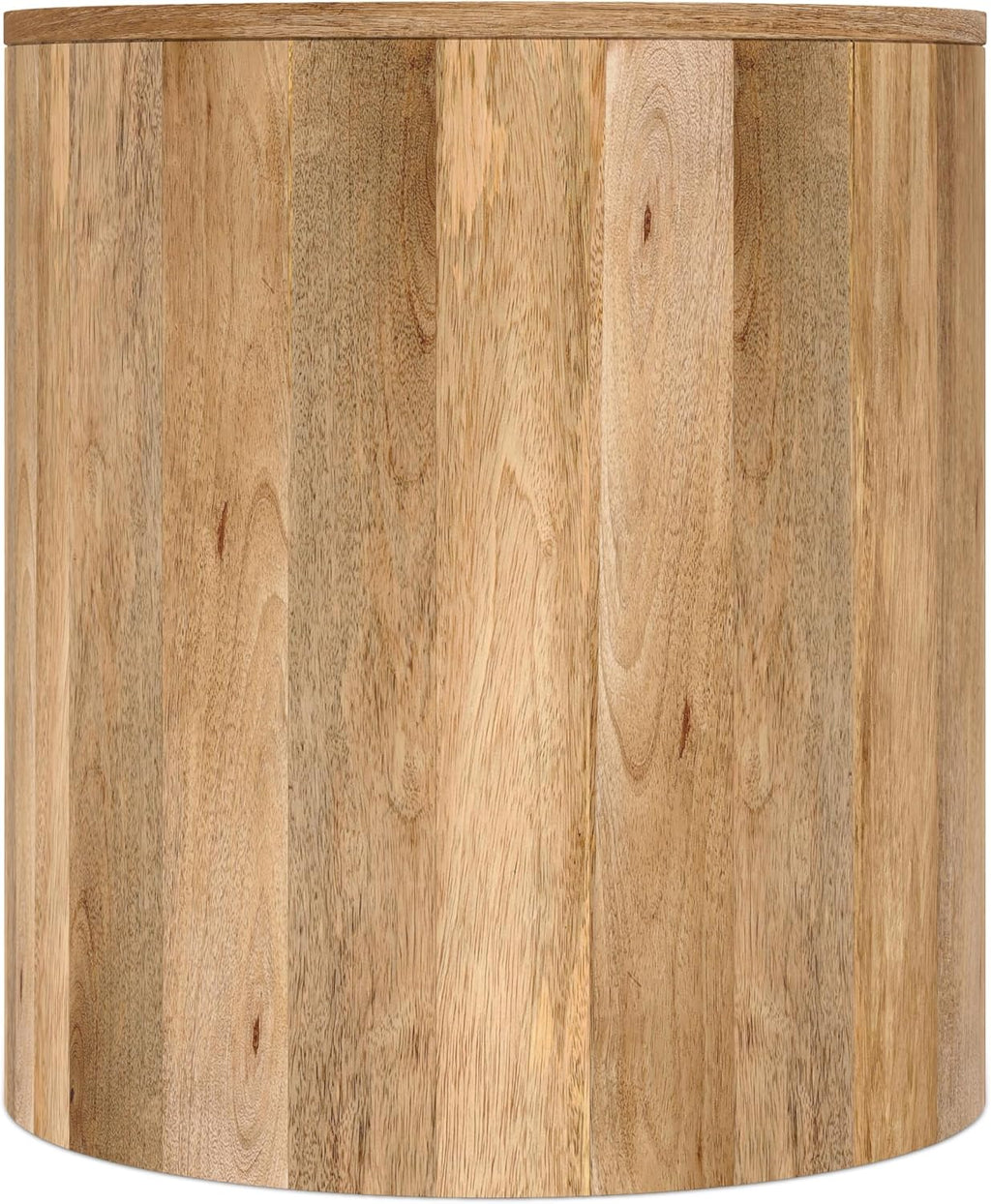 SIMPLIHOME Millbury End Table - 20 inch Wide Solid Mango Wood Round Side Table in Natural, Contemporary Accent Table for Living Room, Bedroom or Entryway with Handcrafted Design, Assembled