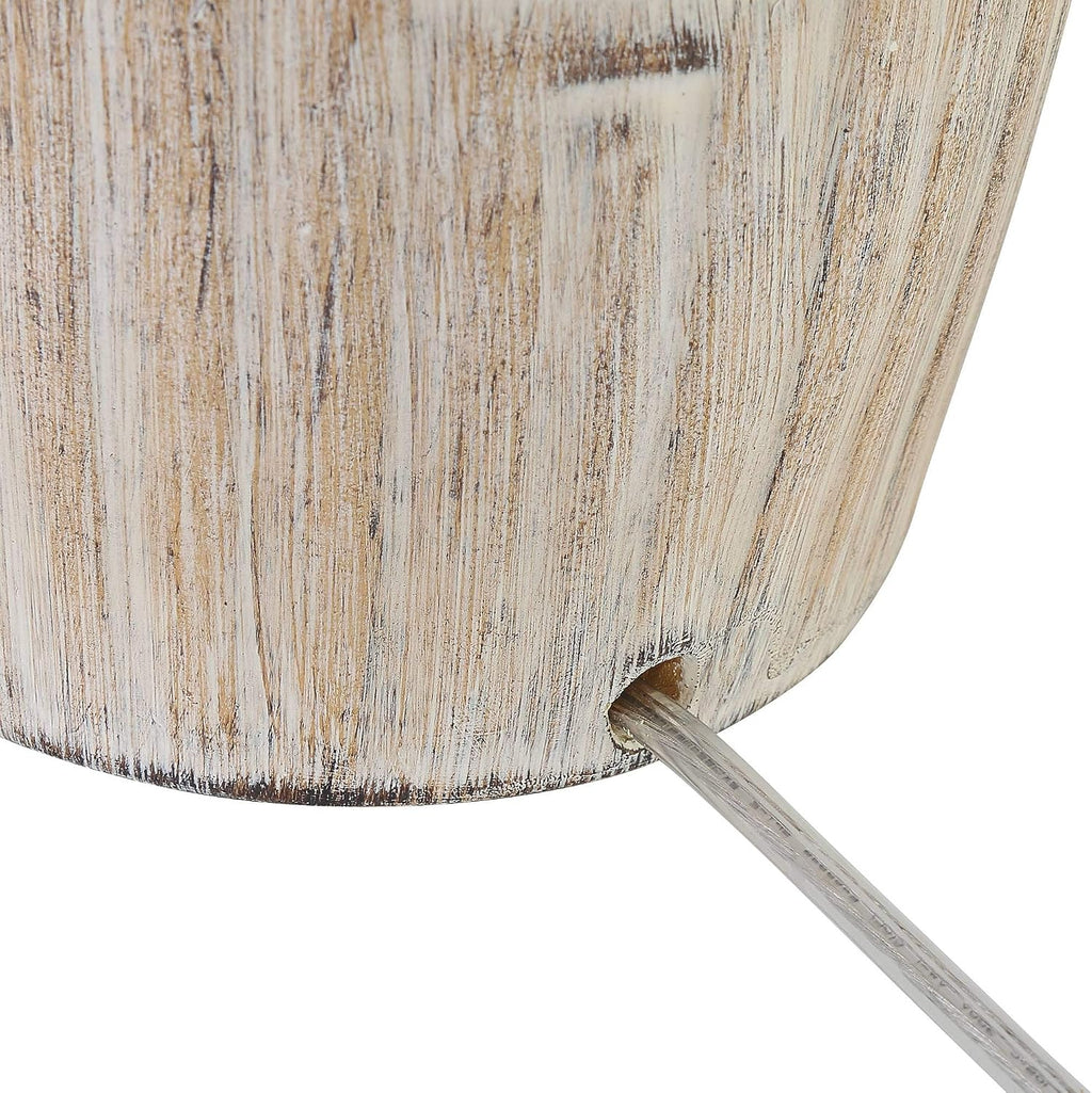 John Timberland Chico 27' Tall Modern Southwest Natural Cottage Table Lamps Set of 2 Brown Light Wood Finish Living Room Bedroom Bedside Nightstand House Office Home Reading Kitchen Fabric Shade