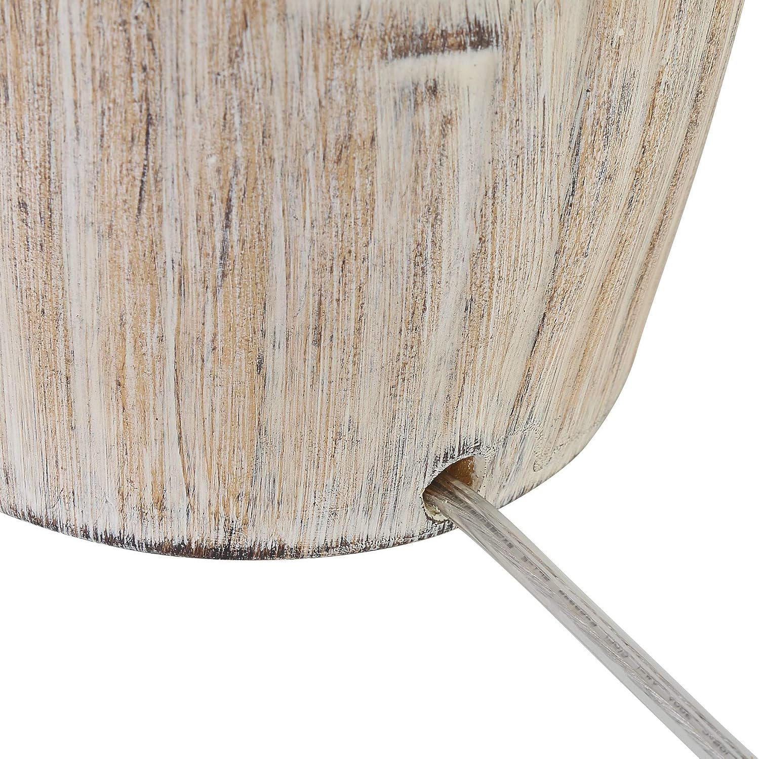 John Timberland Chico 27' Tall Modern Southwest Natural Cottage Table Lamps Set of 2 Brown Light Wood Finish Living Room Bedroom Bedside Nightstand House Office Home Reading Kitchen Fabric Shade