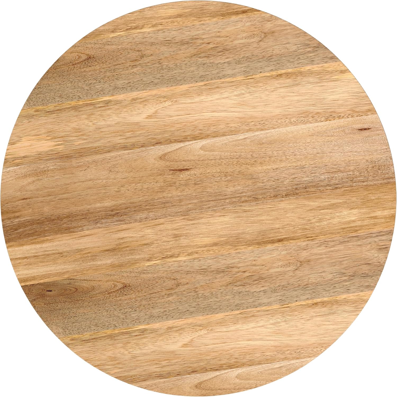 SIMPLIHOME Millbury End Table - 20 inch Wide Solid Mango Wood Round Side Table in Natural, Contemporary Accent Table for Living Room, Bedroom or Entryway with Handcrafted Design, Assembled