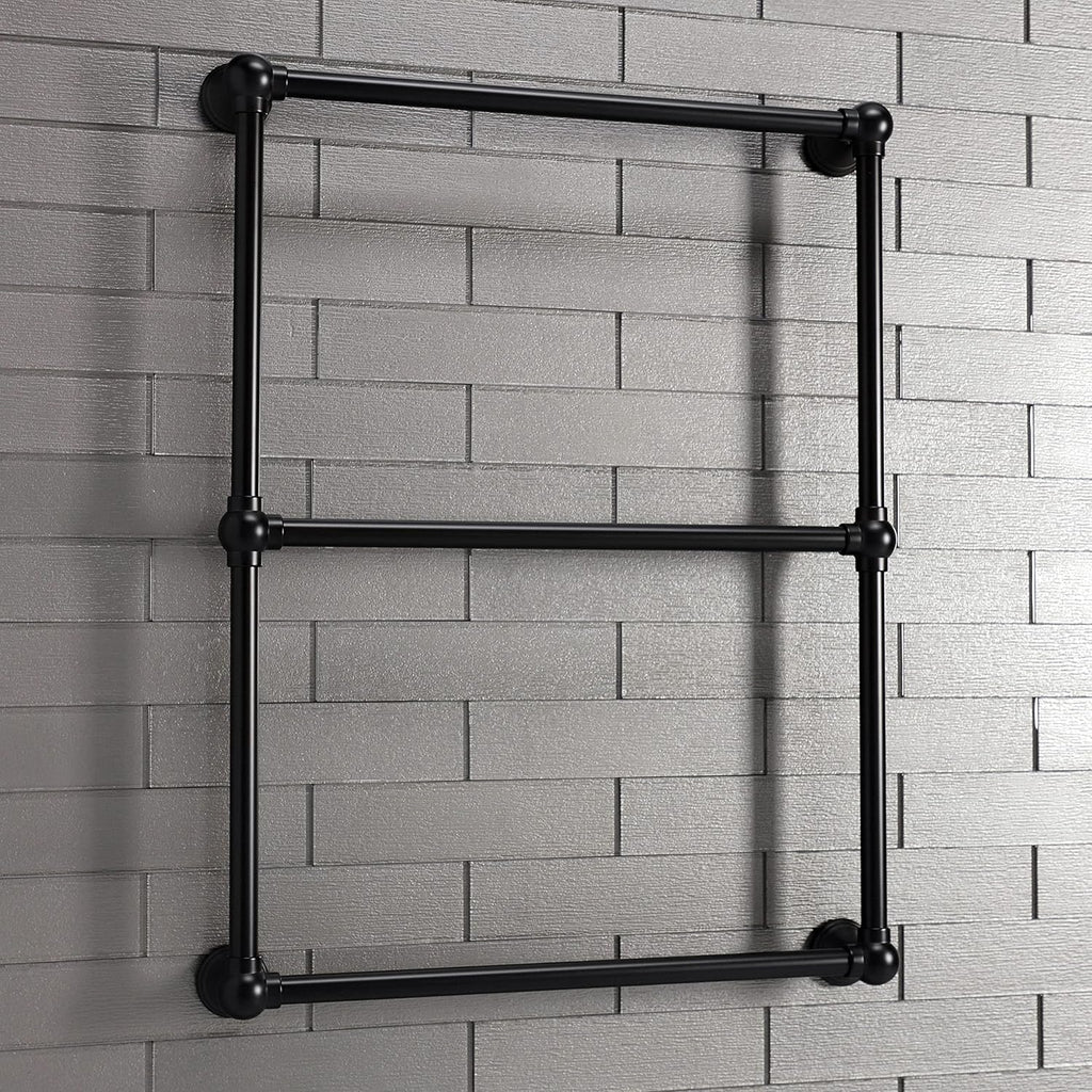Kingston Brass DTC322419MB Maximilien Wall Mount -Towel Rack, Matte Black