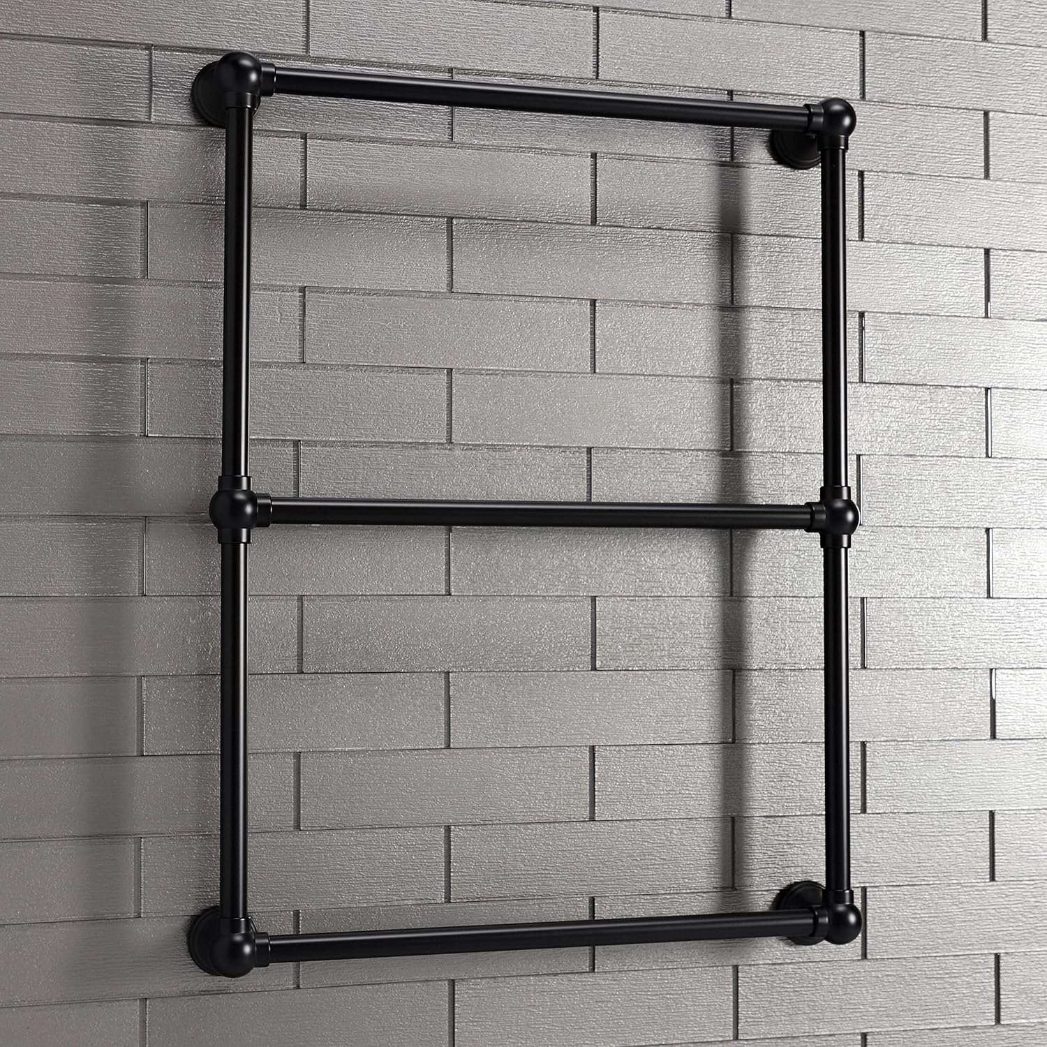 Kingston Brass DTC322419MB Maximilien Wall Mount -Towel Rack, Matte Black