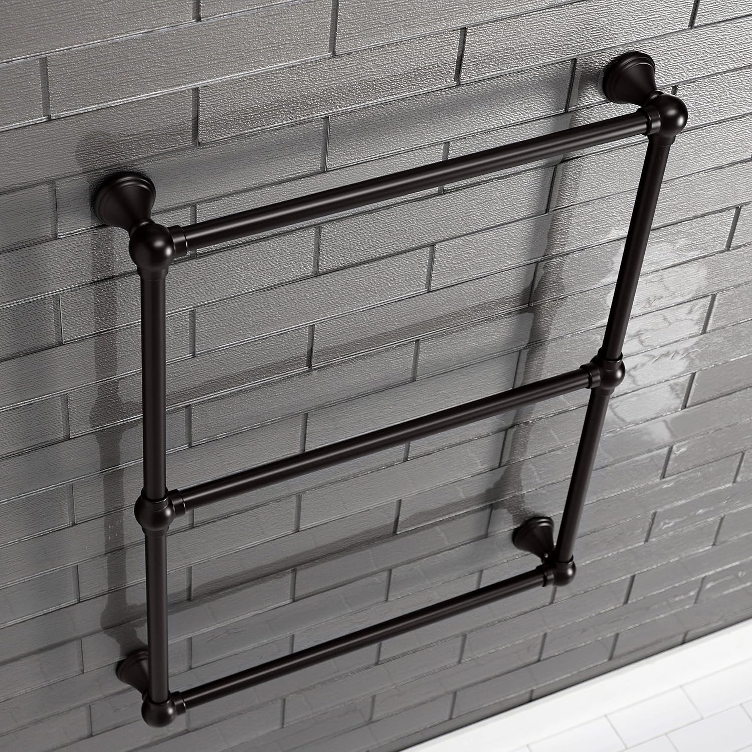 Kingston Brass DTC322419ORB Maximilien Wall Mount Towel-Rack, Oil Rubbed Bronze
