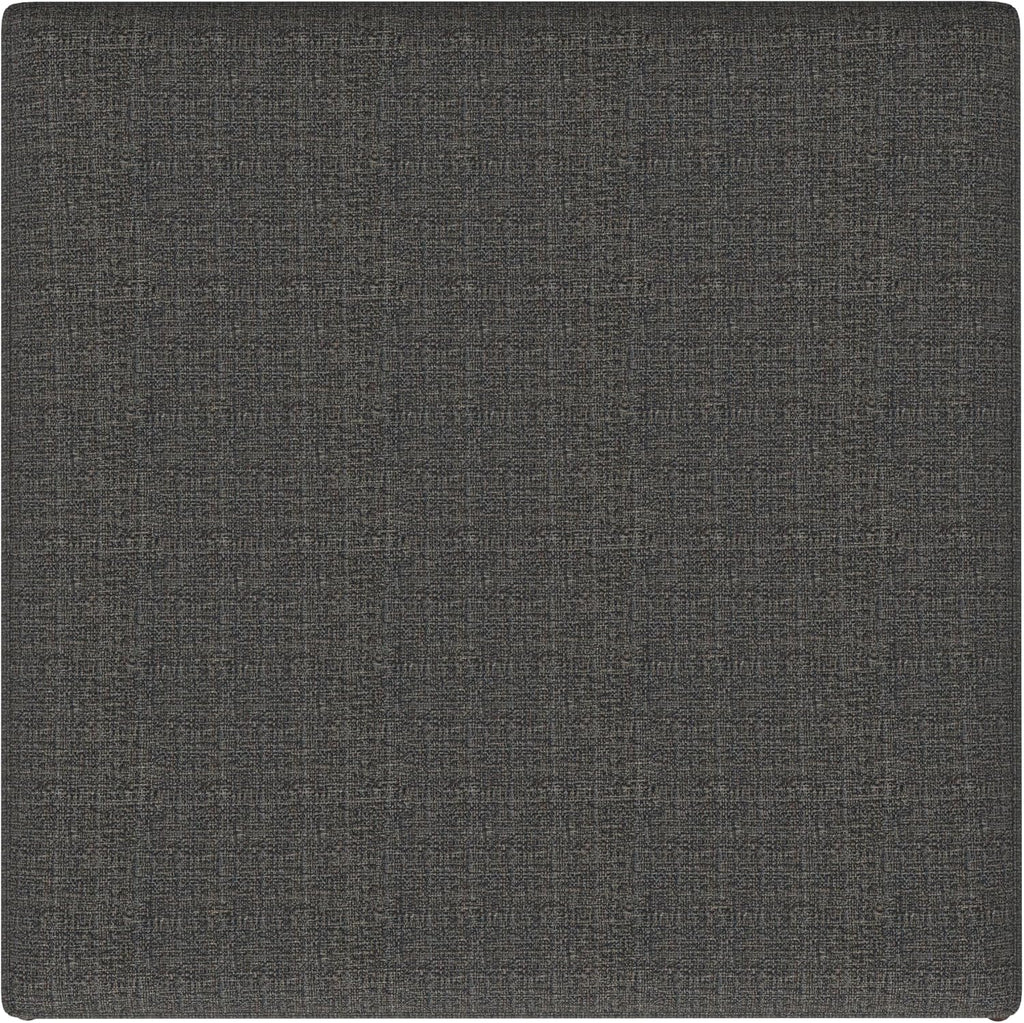SIMPLIHOME Owen 36 inch Wide Mid Century Modern Square Coffee Table Storage Ottoman in Ebony Tweed Look Fabric, Assembled, for the Living Room, Entryway and Family Room