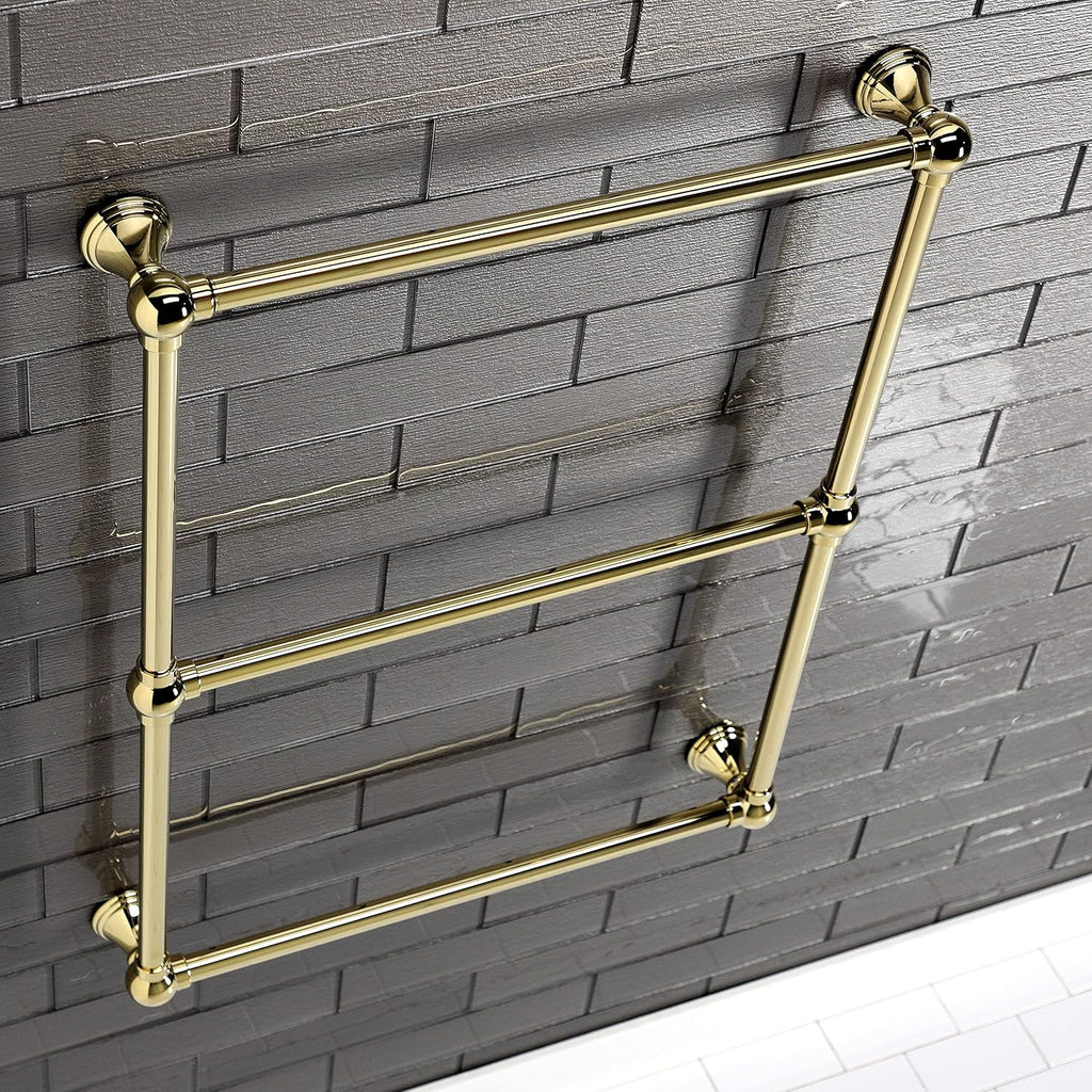 Kingston Brass DTC322419PB Maximilien Wall Mount Towel-Rack, Polished Brass